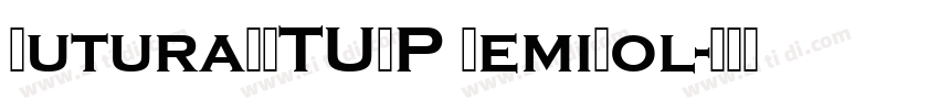 FuturaEFTUOP DemiBol字体转换